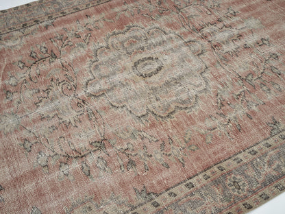 Oushak Area Rug, Vintage Handmade Rug, Turkish Antique Rug, Neutral Floor Rug, Living Room Rug, Turkey Rug, Vintage Carpet, Rug 5x8, 12141