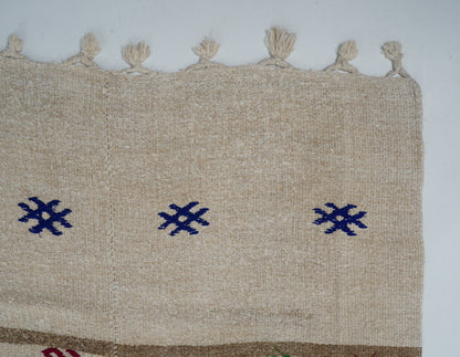 Runner Rug 4x13, Handmade Runner Rug, Vintage Runner, Turkish Runner, Kitchen Runner, Scandinavian Rug, Neutral Rug, Rug Runner, 12884