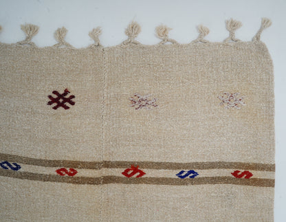 Runner Rug 4x13, Handmade Runner Rug, Vintage Runner, Turkish Runner, Kitchen Runner, Scandinavian Rug, Neutral Rug, Rug Runner, 12884