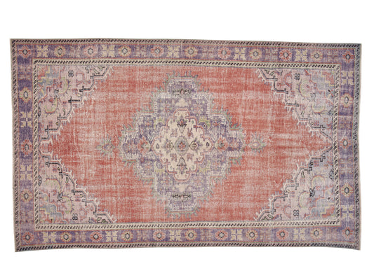 Carpet Rug, Area Vintage Rug, Turkish Handmade Rug, Oushak Antique Rug, Bedroom Rug, Bohemian Rug, Anatolia Rug, Turkey Rug, Rug 6x10, 12131