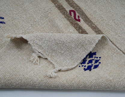 Runner Rug 4x13, Handmade Runner Rug, Vintage Runner, Turkish Runner, Kitchen Runner, Scandinavian Rug, Neutral Rug, Rug Runner, 12884