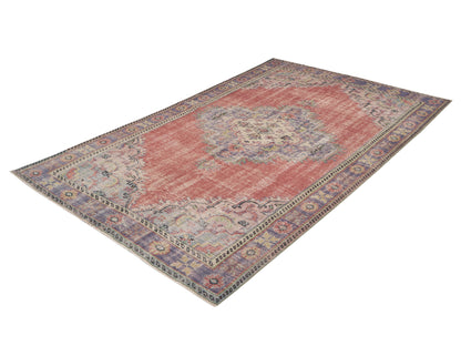 Carpet Rug, Area Vintage Rug, Turkish Handmade Rug, Oushak Antique Rug, Bedroom Rug, Bohemian Rug, Anatolia Rug, Turkey Rug, Rug 6x10, 12131