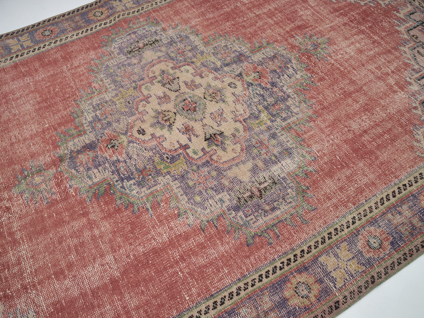 Carpet Rug, Area Vintage Rug, Turkish Handmade Rug, Oushak Antique Rug, Bedroom Rug, Bohemian Rug, Anatolia Rug, Turkey Rug, Rug 6x10, 12131