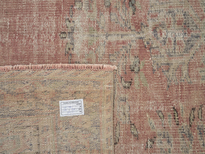 Turkish Oushak Rug, Vintage Area Rug, Handmade Antique Rug, Anatolia Rug, Neutral Floor Rug, Bohemian Rug, Turkey Rug, Rug 6x9, 12135