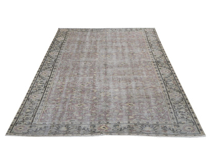 Rug 5x8, Oushak Rug, Area Rug, Vintage Rug, Handmade Rug, Turkish Rug, Neutral Faded Rug, Scandinavian Rug, Gray Rug, Rug 5x8, 11536