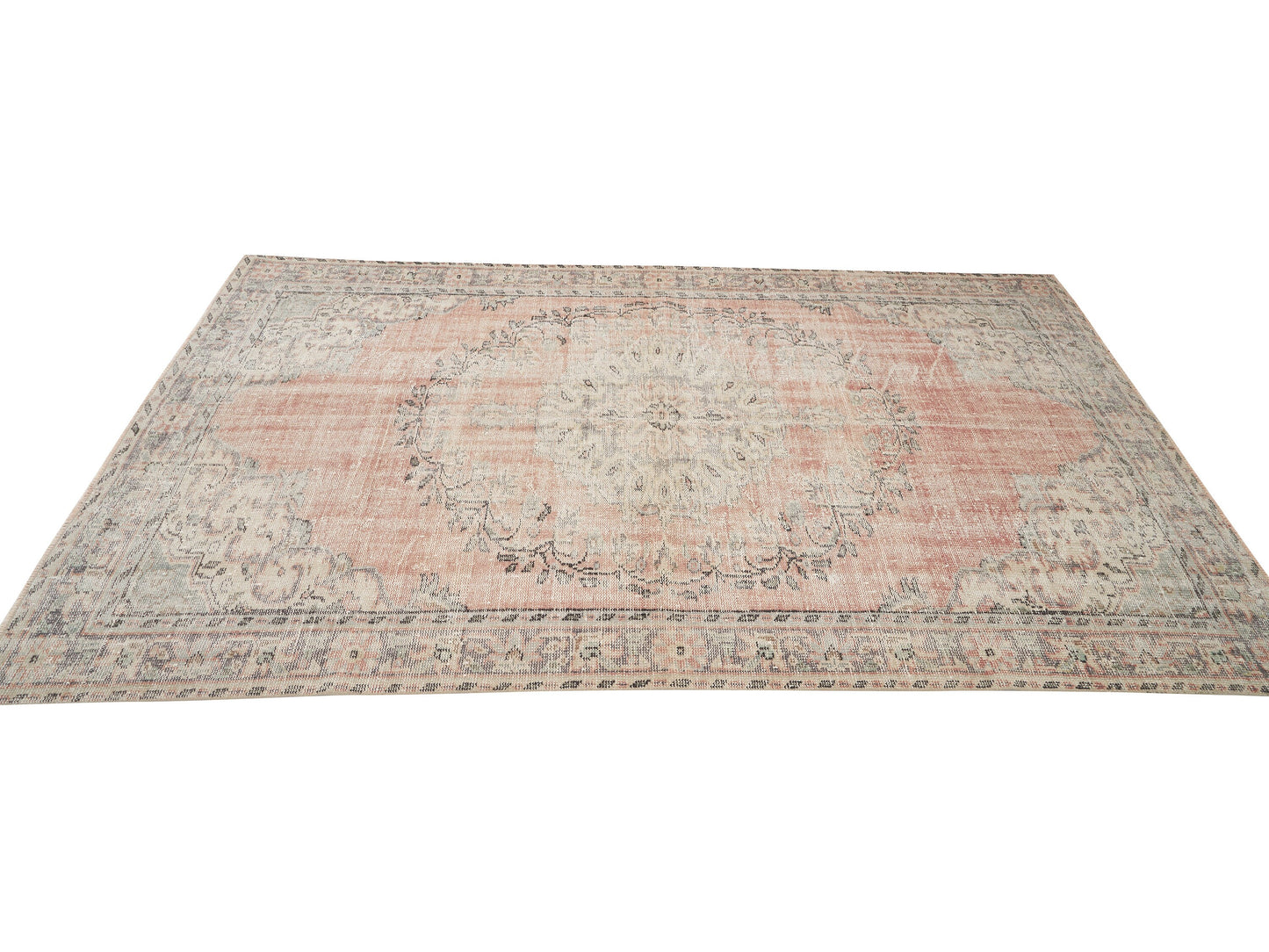 Carpet Rug, Area Rug, Vintage Rug, Oushak Rug, Turkish Rug, Handmade Rug, Neutral Rug, Bedroom Rug, Turkey Rug, Rug 6x9, Bohemian Rug, 11532