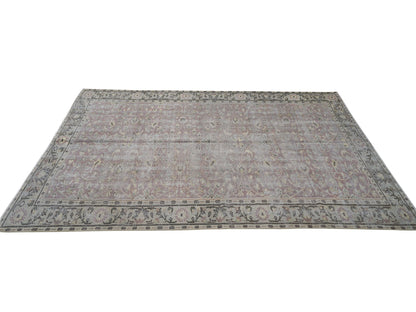 Rug 5x8, Oushak Rug, Area Rug, Vintage Rug, Handmade Rug, Turkish Rug, Neutral Faded Rug, Scandinavian Rug, Gray Rug, Rug 5x8, 11536