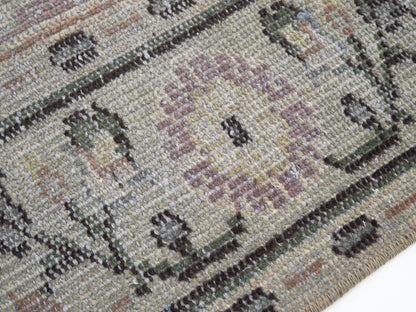 Rug 5x8, Oushak Rug, Area Rug, Vintage Rug, Handmade Rug, Turkish Rug, Neutral Faded Rug, Scandinavian Rug, Gray Rug, Rug 5x8, 11536