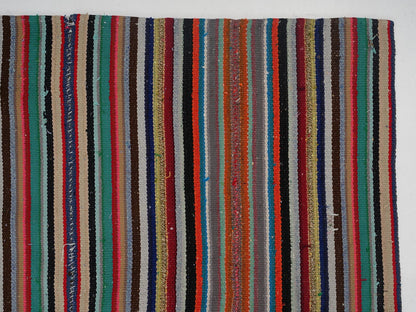 Vintage Area Kilim Rug, Turkish Eclectic Kilim Rug, Handmade Unique Kilim Rug, Kid Room Rug, Bohemian Rug, Rug Kilim, Kilim Rug 7x10, 12823