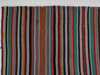 Vintage Area Kilim Rug, Turkish Eclectic Kilim Rug, Handmade Unique Kilim Rug, Kid Room Rug, Bohemian Rug, Rug Kilim, Kilim Rug 7x10, 12823