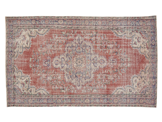 Handmade Area Rug, Oushak Vintage Rug, Turkish Eclectic Rug, Anatolia Rug, Bedroom Rug, Bohemian Rug, Carpet Rug, Rug 5x9, Turkey Rug, 12041