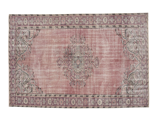 Turkey Rug, Area Vintage Rug, Turkish Handmade Rug, Oushak Faded Rug, Living Room Rug, Anatolia Rug,Bohemian Rug, Rug 6x8, Carpet Rug, 12064