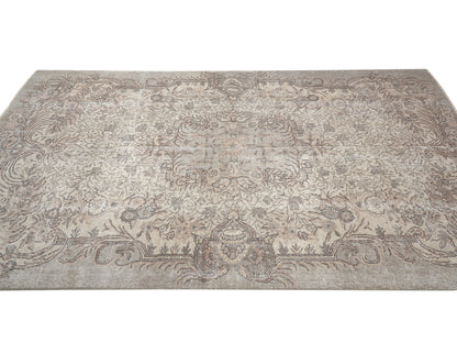 Vintage Rug 5x9, Turkish Rug, Oushak Rug, Handmade Rug, Area Rug, Neutral Rug, Primitive Rug, Carpet Rug, Turkish Carpet, Rustic Rug, 11480