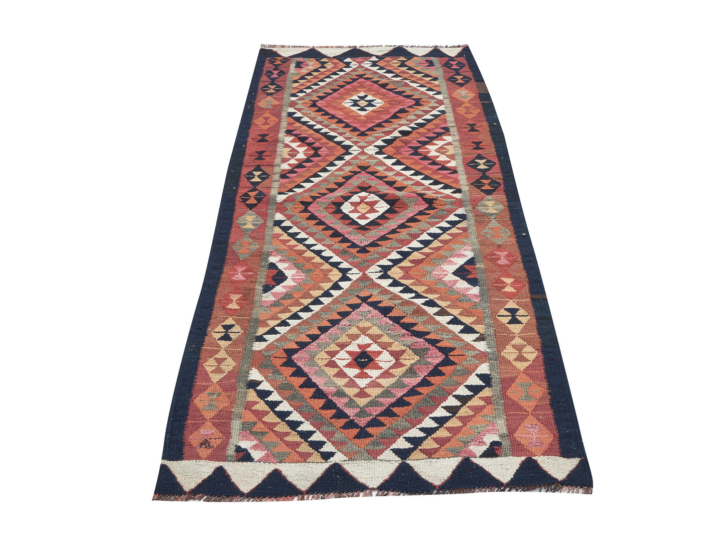 Turkish Runner, Vintage Runner, Handmade Runner Rug, Oushak Runner, Anatolia Rug, Bohemian Rug, Hallway Runner, Runner Rug 3x8, 11273