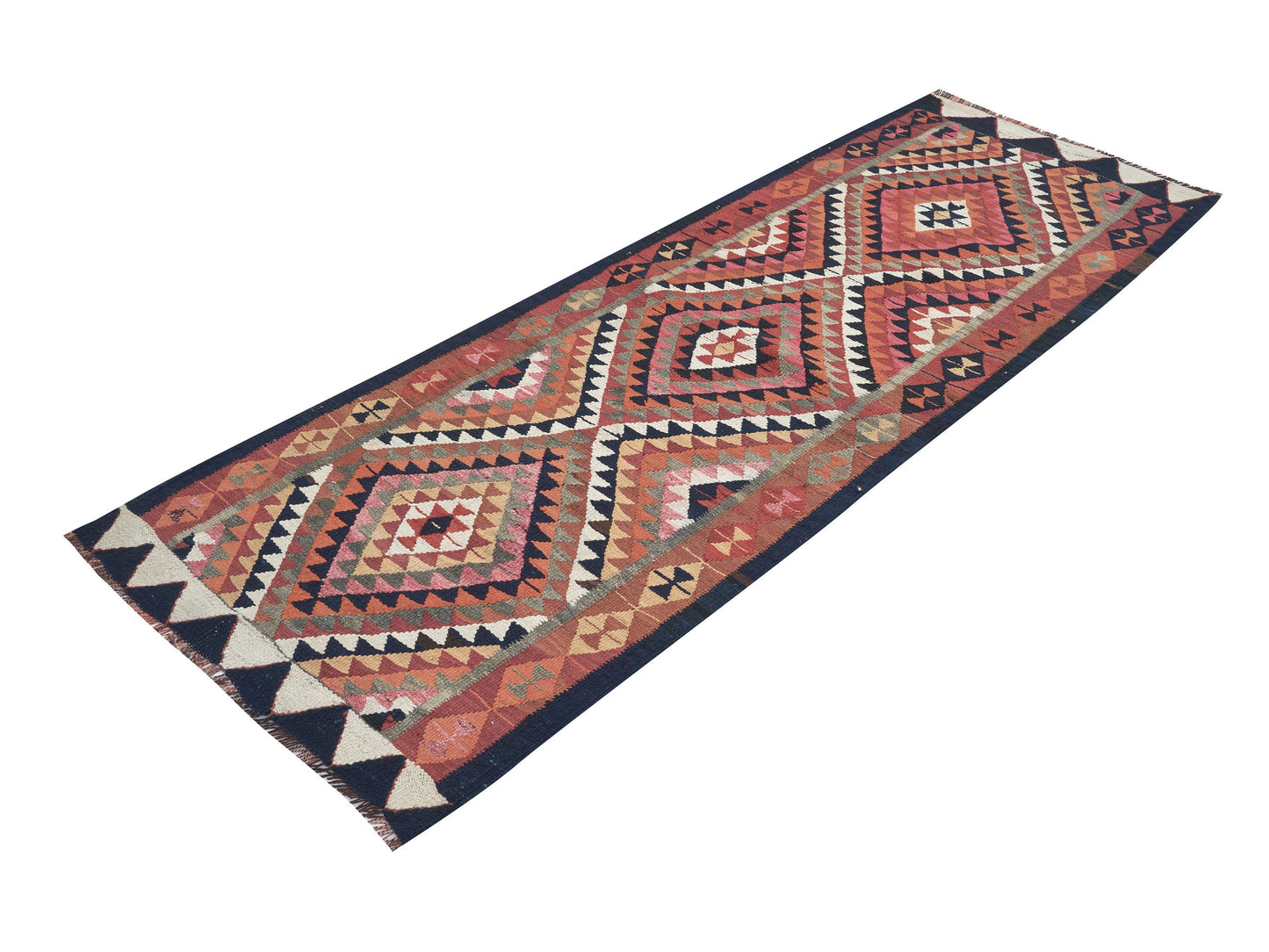 Turkish Runner, Vintage Runner, Handmade Runner Rug, Oushak Runner, Anatolia Rug, Bohemian Rug, Hallway Runner, Runner Rug 3x8, 11273