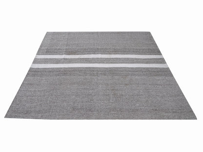 Vintage Kilim, Turkish Kilim, Area White Striped Kilim Rug, Handmade Antique Kilim Rug, Bedroom Rug, Kilim Rug 6x8, Rug Kilim, 12171