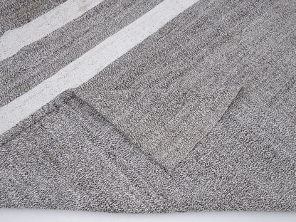 Vintage Kilim, Turkish Kilim, Area White Striped Kilim Rug, Handmade Antique Kilim Rug, Bedroom Rug, Kilim Rug 6x8, Rug Kilim, 12171