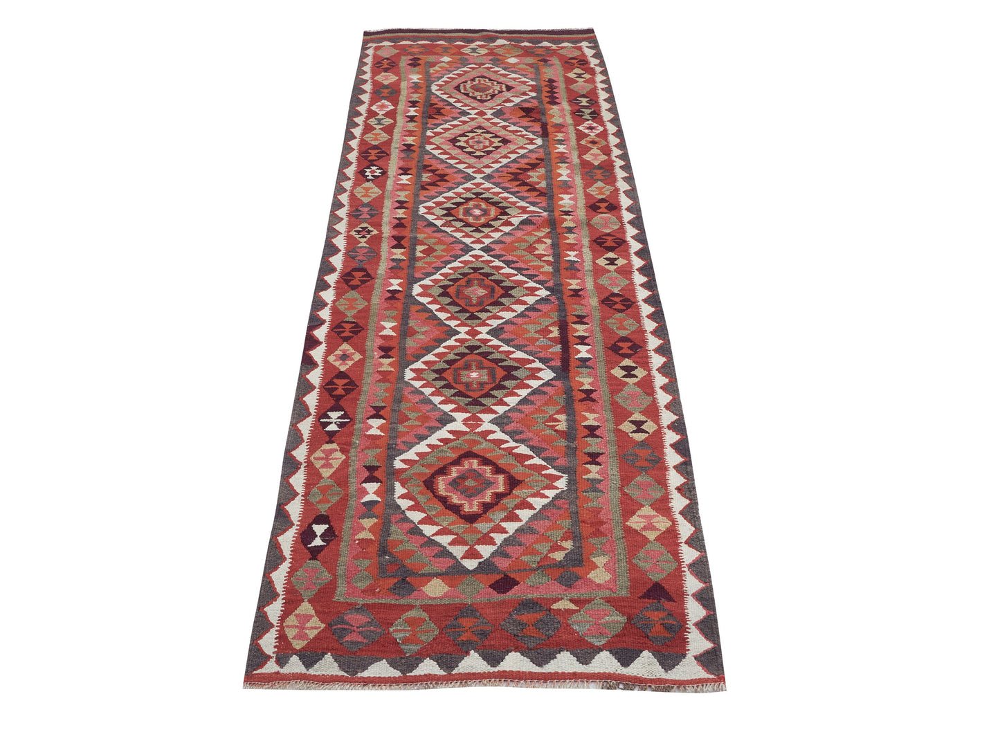 Turkish Runner, Vintage Runner, Handmade Runner Rug, Rug Runner, Kilim Runner Rug, Oushak Runner, Hallway Runner, Runner Rug 3x10, 11376