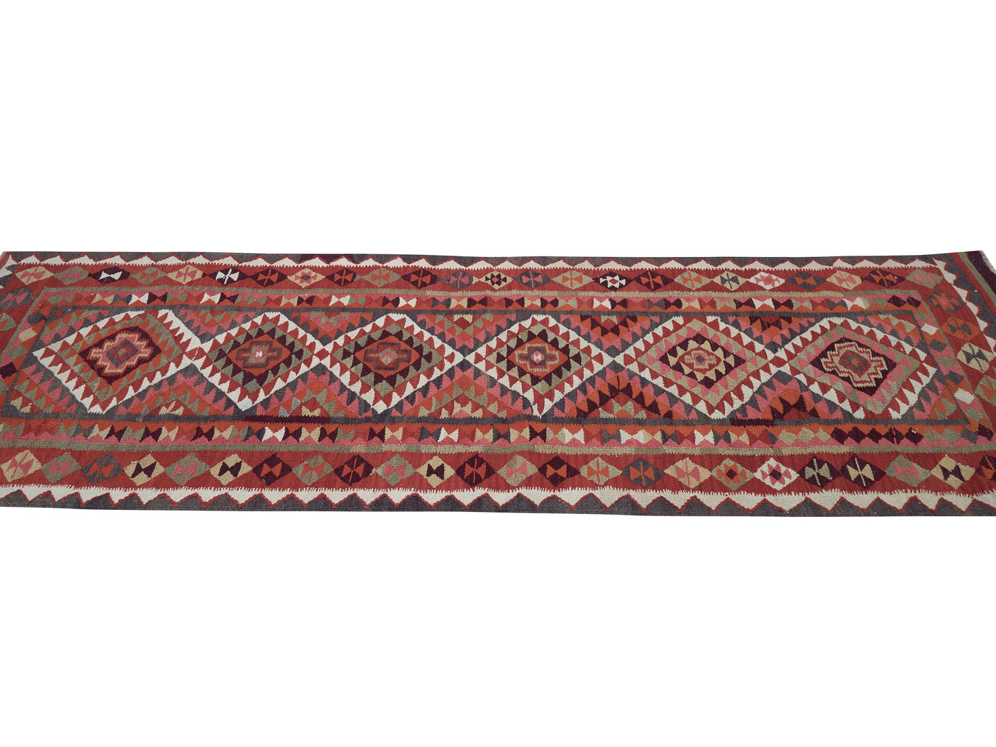 Turkish Runner, Vintage Runner, Handmade Runner Rug, Rug Runner, Kilim Runner Rug, Oushak Runner, Hallway Runner, Runner Rug 3x10, 11376