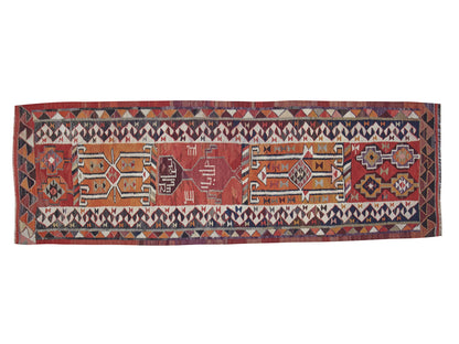 Runner Rug 3x10, Oushak Runner, Vintage Runner, Handmade Runner Rug, Turkish Runner, Rug Runner, Hallway Runner, Anatolia Rug, 11379