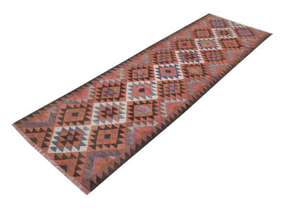 Vintage Handmade Runner Rug, Turkish Antique Runner Rug, Oushak Eclectic Runner Rug, Kitchen Runner, Kilim Runner Rug,Runner Rug 3x10, 11380