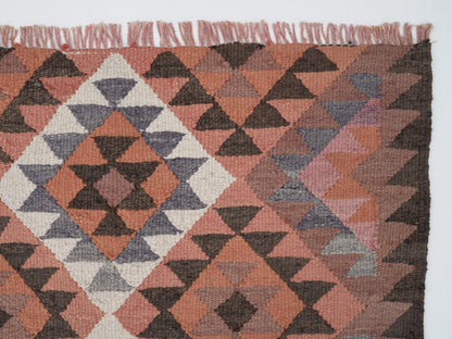 Vintage Handmade Runner Rug, Turkish Antique Runner Rug, Oushak Eclectic Runner Rug, Kitchen Runner, Kilim Runner Rug,Runner Rug 3x10, 11380