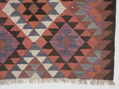 Vintage Handmade Runner Rug, Turkish Antique Runner Rug, Oushak Eclectic Runner Rug, Kitchen Runner, Kilim Runner Rug,Runner Rug 3x10, 11380