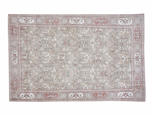 Vintage Handmade Area Rug, Turkish Oushak Faded Rug, Neutral Antique Rug, Bedroom Rug, Scandinavian Rug, Rug 7x10, Oushak Carpet, 12529