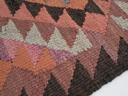 Vintage Handmade Runner Rug, Turkish Antique Runner Rug, Oushak Eclectic Runner Rug, Kitchen Runner, Kilim Runner Rug,Runner Rug 3x10, 11380