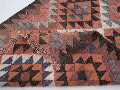 Vintage Handmade Runner Rug, Turkish Antique Runner Rug, Oushak Eclectic Runner Rug, Kitchen Runner, Kilim Runner Rug,Runner Rug 3x10, 11380