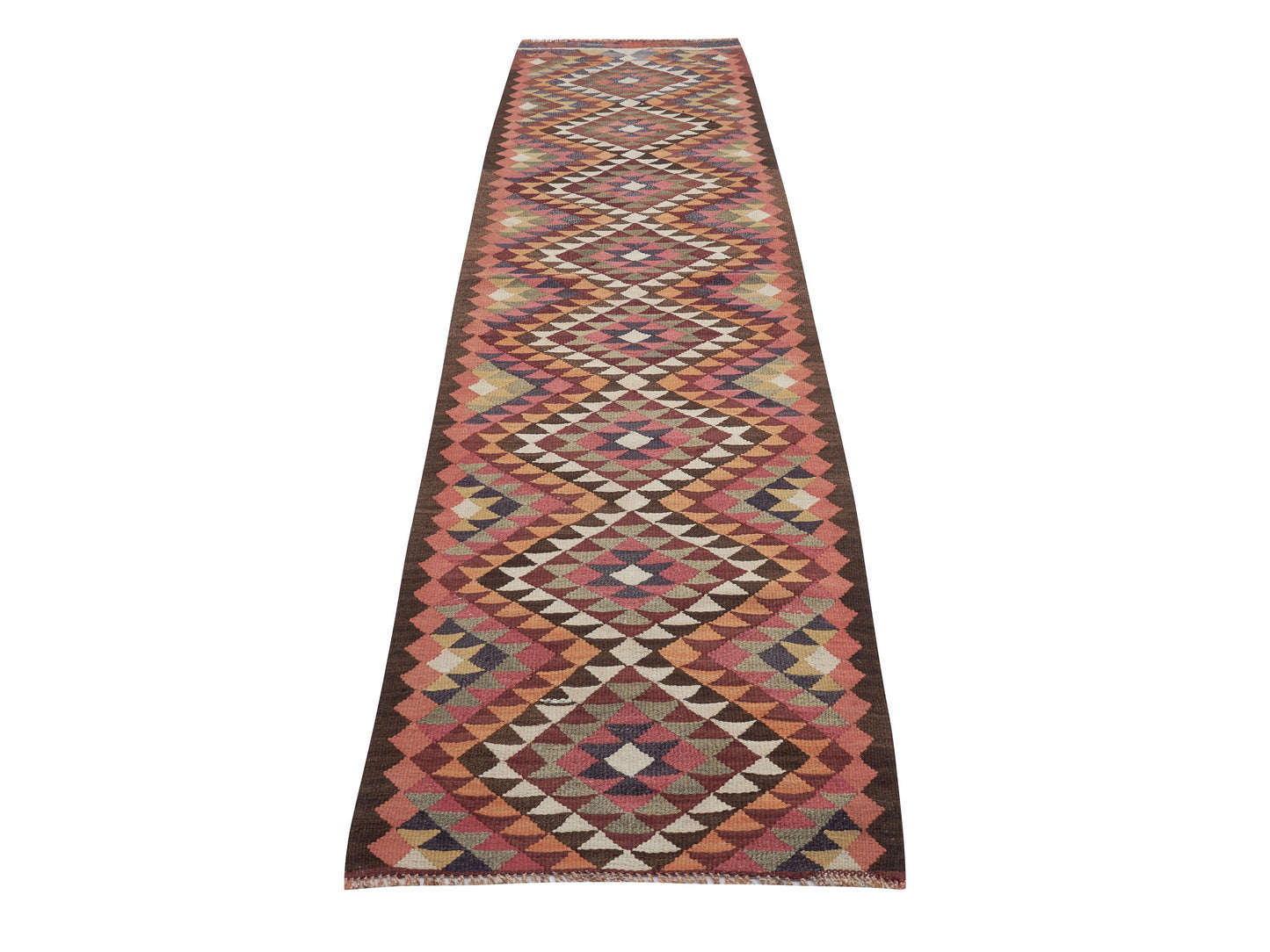 Rug Runner, Vintage Runner, Turkish Runner, Handmade Runner Rug, Oushak Runner, Hallway Runner, Anatolia Rug, Runner Rug 3x12, 11395