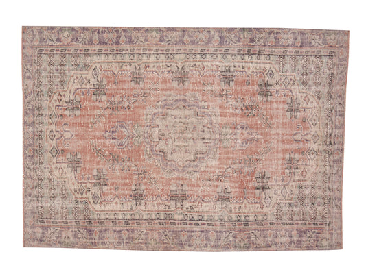 Vintage Oushak Rug, Turkish Handmade Rug, Area Antique Rug, Neutral Faded Rug, Living Room Rug, Turkey Rug, Carpet Rug, Rug 6x9, 12109