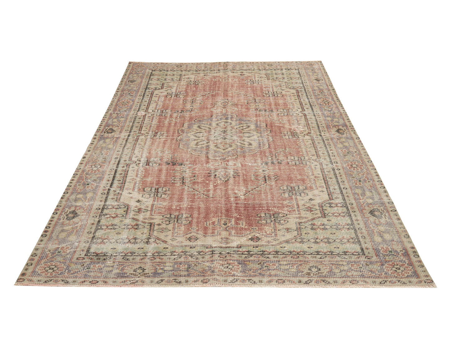 Turkish Oushak Rug, Handmade Area Rug, Vintage Antique Rug, Neutral Floor Rug, Living Room Rug, Carpet Rug, Rug 6x9, Turkish Carpet, 12111