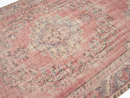 Carpet Rug, Area Rug, Vintage Rug, Oushak Rug, Turkish Rug, Handmade Rug, Office Rug, Turkey Rug, Anatolia Rug, Neutral Rug, Rug 6x9, 12056