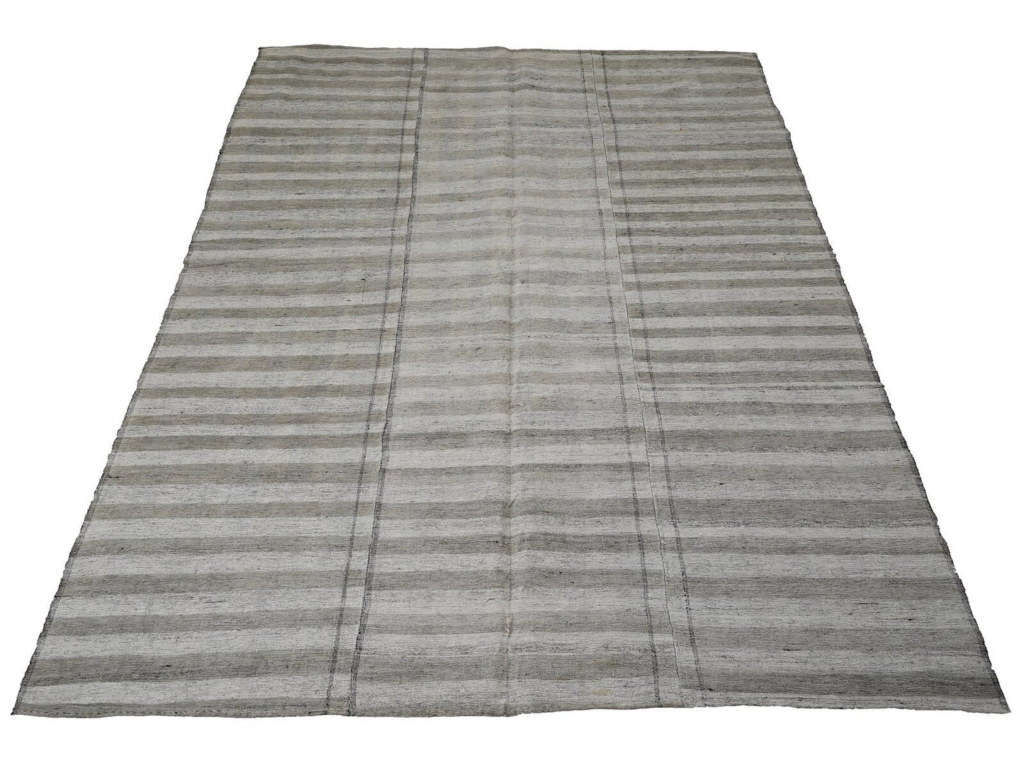 Vintage Handmade Kilim Rug, Turkish Faded Kilim Rug, Rug Kilim, Neutral Rug, Living Room Rug, Area Striped Kilim Rug, Kilim Rug 6x10, 12912