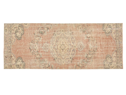 Oushak Vintage Runner Rug, Turkish Handmade Runner Rug, Hallway Runner, Bohemian Rug, Runner Rug 3x7, Anatolia Rug, Rug Runner, 11540