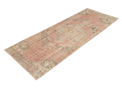 Oushak Vintage Runner Rug, Turkish Handmade Runner Rug, Hallway Runner, Bohemian Rug, Runner Rug 3x7, Anatolia Rug, Rug Runner, 11540