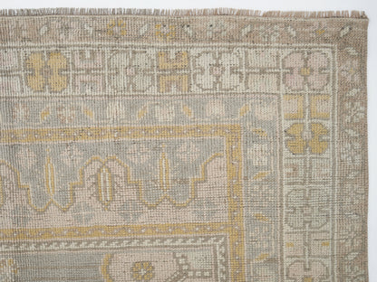 Vintage Area Rug, Turkish Handmade Rug, Oushak Antique Rug, Neutral Muted Rug, Living Room Rug, Turkey Rug, Vintage Carpet, Rug 5x9, 11544