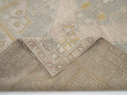Vintage Area Rug, Turkish Handmade Rug, Oushak Antique Rug, Neutral Muted Rug, Living Room Rug, Turkey Rug, Vintage Carpet, Rug 5x9, 11544