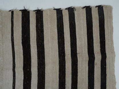 Bedroom Rug, Kilim Rug 6x8, Turkish Vintage Kilim Rug, Handmade Striped Kilim Rug, White Hemp Rug, Scandinavian Rug, Rug Kilim, 12825
