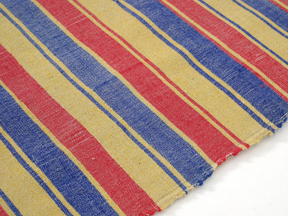 Turkish Vintage Kilim Rug, Handmade Striped Kilim Rug, Area Faded Kilim Rug, Kilim Rug 7x9, Office Rug, Bohemian Rug, Rug Kilim, 12886