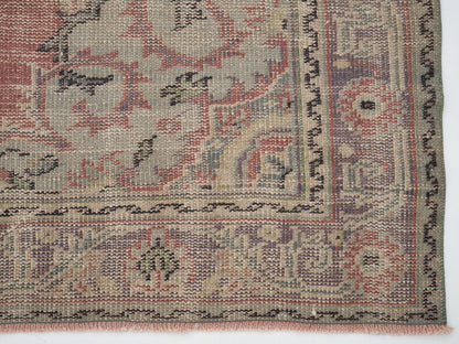 Handmade Area Rug, Turkish Vintage Rug, Oushak Eclectic Rug, Neutral Muted Rug, Anatolia Rug, Living Room Rug, Turkey Rug, Rug 6x9, 11526