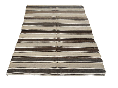 Rug Kilim 4x8, Turkish Handmade Kilim Rug, Vintage Striped Kilim Rug, Area Antique Kilim Rug, Living Room Rug, Scandinavian Rug, 12828