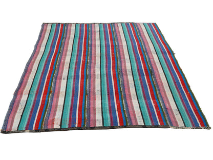 Turkish Vintage Kilim Rug, Handmade Kilim Rug, Area Eclectic Kilim Rug, Living Room Rug, Rug Kilim, Bohemian Rug, Kilim Rug 6x8, 12827