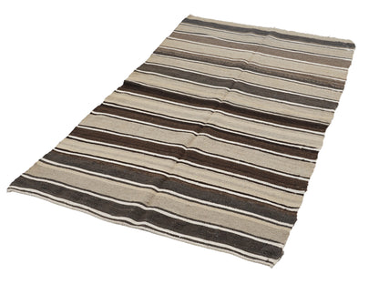 Rug Kilim 4x8, Turkish Handmade Kilim Rug, Vintage Striped Kilim Rug, Area Antique Kilim Rug, Living Room Rug, Scandinavian Rug, 12828