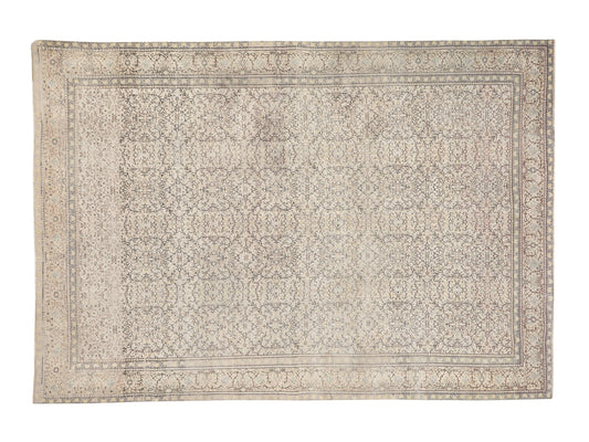 Turkish Oushak Vintage Rug, Handmade Area Antique Rug, Neutral Floor Rug, Scandinavian Rug, Bedroom Rug, Turkey Rug, Rug 6x9, 10542