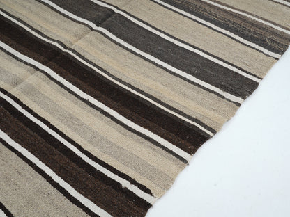 Rug Kilim 4x8, Turkish Handmade Kilim Rug, Vintage Striped Kilim Rug, Area Antique Kilim Rug, Living Room Rug, Scandinavian Rug, 12828