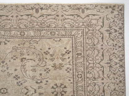 Turkish Oushak Rug, Vintage Handmade Unique Rug, Area Floor Rug, Living Room Rug, Neutral Antique Rug, Scandinavian Rug, Rug 6x9, 11455