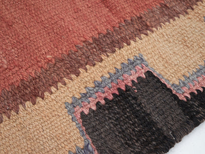 Oushak Handmade Runner Rug, Vintage Antique Runner, Hallway Runner, Anatolia Rug, Turkish Kilim Runner Rug, Runner Rug 3x11, 11345