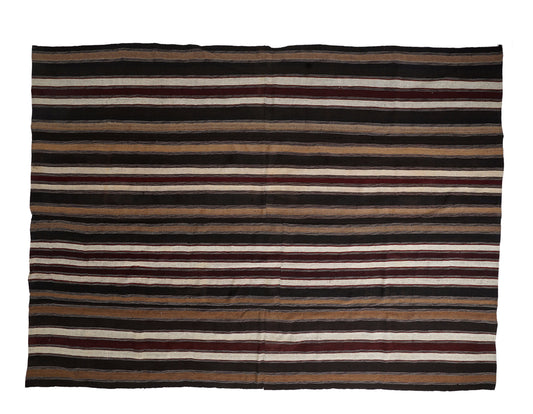 Rug Kilim 10x13, Vintage Kilim, Handmade Kilim Rug, Turkish Kilim, Area Kilim Rug, Office Rug, Farmhouse Decor, Goat Hair Rug, 12850